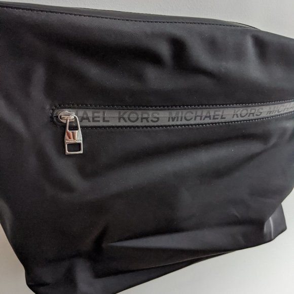 Michael Kors Crossbody Black Nylon Messenger Bag